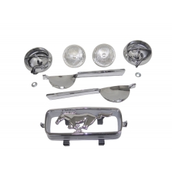 1966 GT MUSTANG FOG LAMP BAR KITS, (GT8 Fog Lamp Mounting Brackets Required)